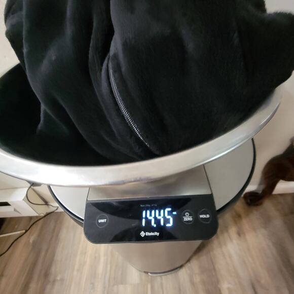 Great Northwest Black Plush Fleece Zip Jacket with Pockets Medium - Picture 10 of 10